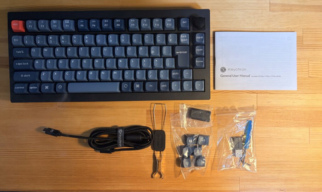 Keychron V1 Maxの付属品一覧