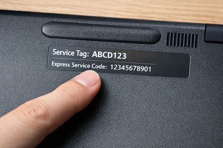 DELL サービスタグ確認