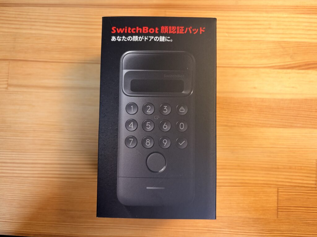 SwitchBot 顔認証パッド 外箱