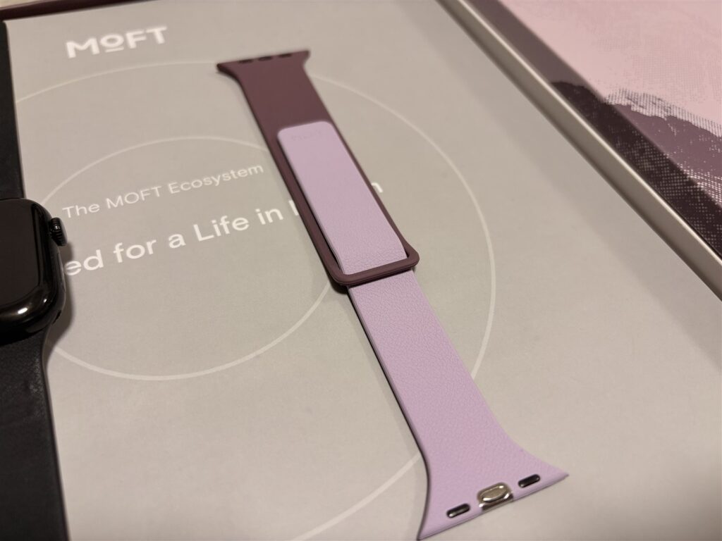 Snap Watch Band Lite Sportのラベンダー面（リバーシブル）